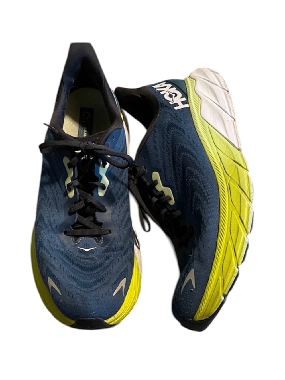 Hoka Arahi 6 Men's teal/neon Athletic Shoes